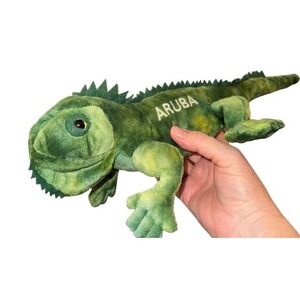 Aruba Green Iguana‎ Plush Stuffed Animal Souvenir Toy Lizard